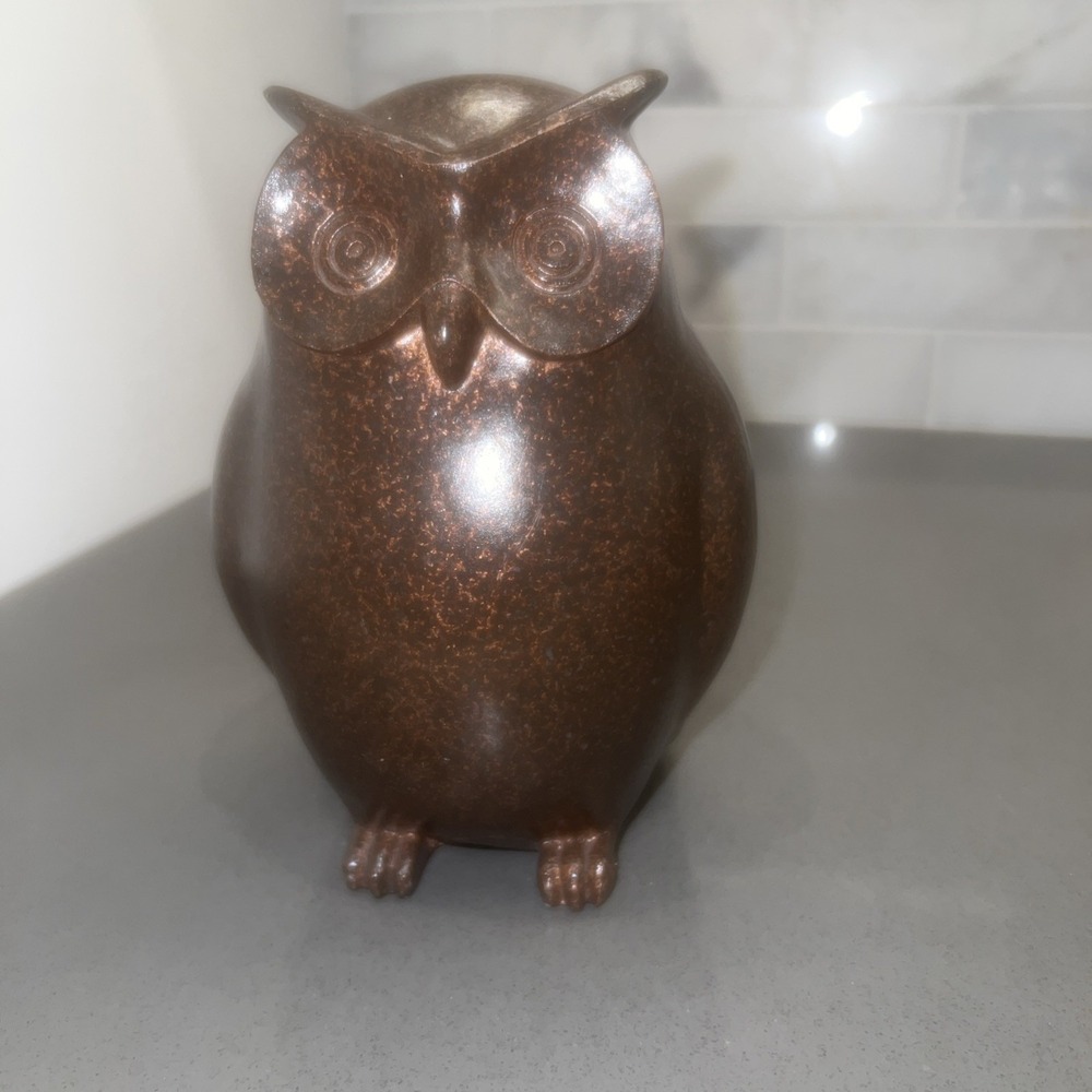 Kohls  Speckled Brown Sitting Owl. For Indoor Use Only 6" Tall